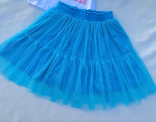 Saia tule glitter ( saia tule glitter com shorts por baixo)