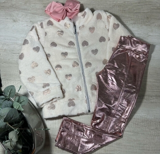 Conjunto Montaria ( jaqueta pelinho fleece, calça montaria)