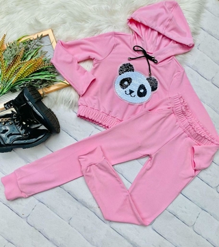 Conjunto panda ( em moletinho )