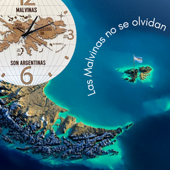 Reloj Pared Islas Malvinas - comprar online