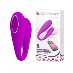 VIBRADOR DE CASAL POR APP AUGUST COM 12 MODOS DE VIBRAÇÕES (487) na internet