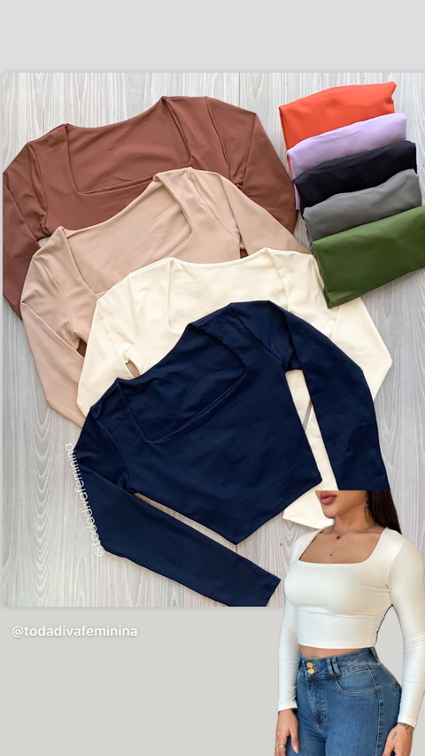 Cropped Decote quadrado