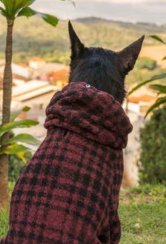 Imagem do Moletom Sherpa Xadrez Vinho