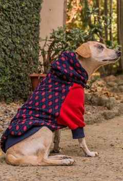 Moletom Raglan Argyle Vermelho - loja online