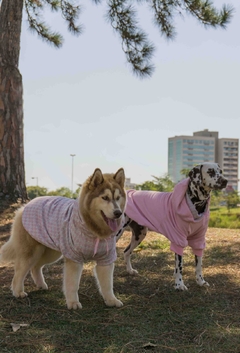 Moletom Dupla Face Argyle Rosa na internet