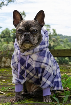 Moletom Fleece Xadrez Lavanda