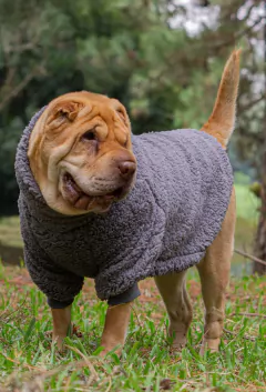 Suéter Sherpa Chumbo