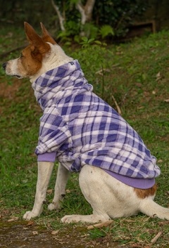 Suéter Fleece Xadrez Lavanda - comprar online