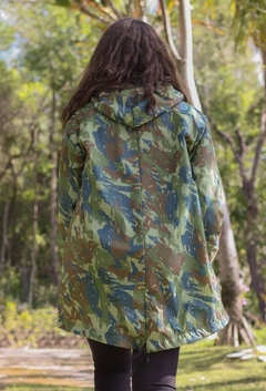 Jaqueta Impermeável Camuflada Humanos - Ammolite Pet Supply