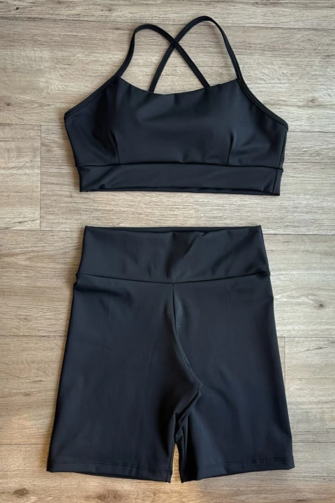 Conjunto Poliamida Preto Basic - comprar online