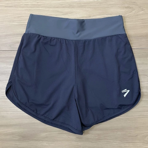 Short Duplo Com Bolsos Cinza Grafite - comprar online