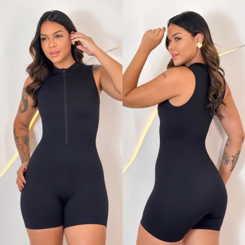 Macaquinho Canelado Preto - comprar online