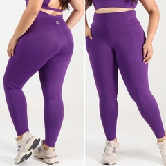 Legging Com Bolsos Pace Roxa - comprar online