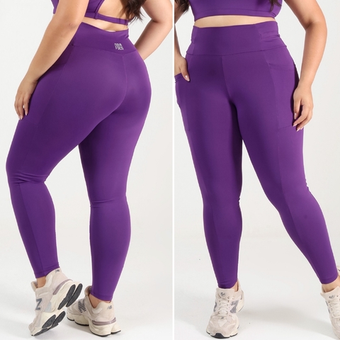 Legging Com Bolsos Pace Roxa - comprar online