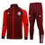 Conjunto Agasalho Viagem Internacional 2024/2025 Vinho Adidas Masculino