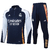 Conjunto Agasalho Treino Real Madrid 2024/2025 Azul Escuro Adidas Masculino