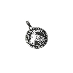 Animales Nordicos Cabra con runas / Plata 925 - Van Allen Joyas