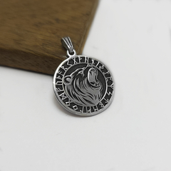 Animales Nordicos Oso con runas / Plata 925 - comprar online