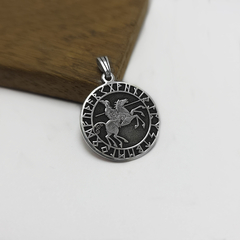 Animales Nordicos Caballo Sleipnir con runas / Plata 925 - comprar online