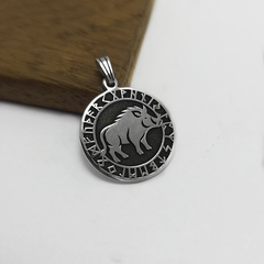 Animales Nordicos Jabali con runas / Plata 925 - comprar online