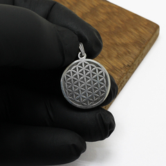 Medalla Flor De La Vida + Semilla De La Vida / Plata 925 - Van Allen Joyas