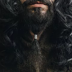 Beads Para Barba O Pelo Vikingo Runa Ansuz / Plata 925 - Van Allen Joyas