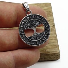 Arbol De La Vida Yggdrasil Vikingo / Plata 925 - Van Allen Joyas