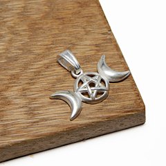 Dije Triple Wicca Diosa Lunar / Plata 925 - comprar online