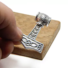 Dije Martillo De Thor Vikingo Mjolnir / Plata 925 - Van Allen Joyas