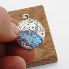 Medalla Sello Arcangel San Miguel / Plata 925 - Van Allen Joyas