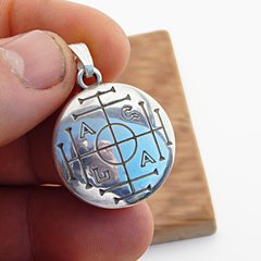 Medalla Cabalistica Magica Agla / Plata 925 - Van Allen Joyas