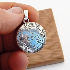 Medalla Sello Arcangel Samael / Plata 925 - Van Allen Joyas