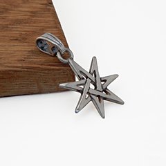 Dije Estrella 7 Puntas O Heptagrama Alquimia / Plata 925 - comprar online