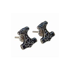 Aros Martillo De Thor Mjolnir / Plata 925