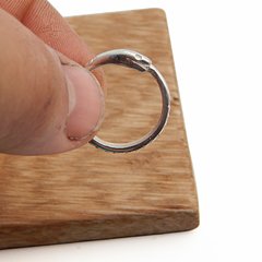 Anillo Ciclo Eterno Ouroboros Serpiente / Plata 925 - tienda online