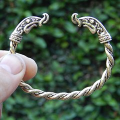 Brazalete tipo Torque Dragon Vikingo / BRONCE en internet