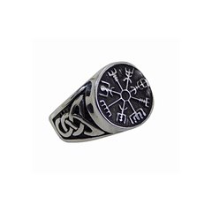 Anillo Vegvisir Brujula Vikinga / Plata 925