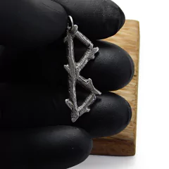 Runa Berkana Rama De Arbol / Plata 925 en internet