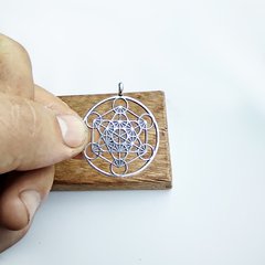 Dije Cubo De Metatron Geometria Sagrada / Plata 925 - Van Allen Joyas