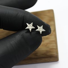 Aros Pentagrama O Pentaculo Wicca / Plata 925 en internet