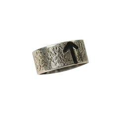 Anillo Ragnar Runa Estampada / Plata 925