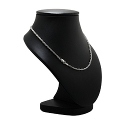 Cadena Tourbillon gruesa Largo 60 Cm / Plata 925
