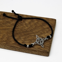 Pulsera para proteccion Nudo de Bruja Negra / Plata 925 - comprar online