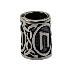 Abalorio Bead Barba O Pelo Vikingo Runa Uruz / Plata 925