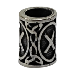 Abalorio Bead Barba O Pelo Vikingo Runa Gebo / Plata 925