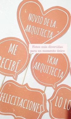 Props / Selfie / Carteles frases Arquitectura X12