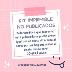 KIT IMPRIMIBLE, ARMAMOS TU TEMATICA