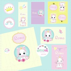 Kit Imprimible Unicornio Bebé - comprar online