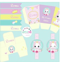 Kit Imprimible Unicornio Bebé en internet