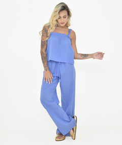 blusa alça algodão roxa